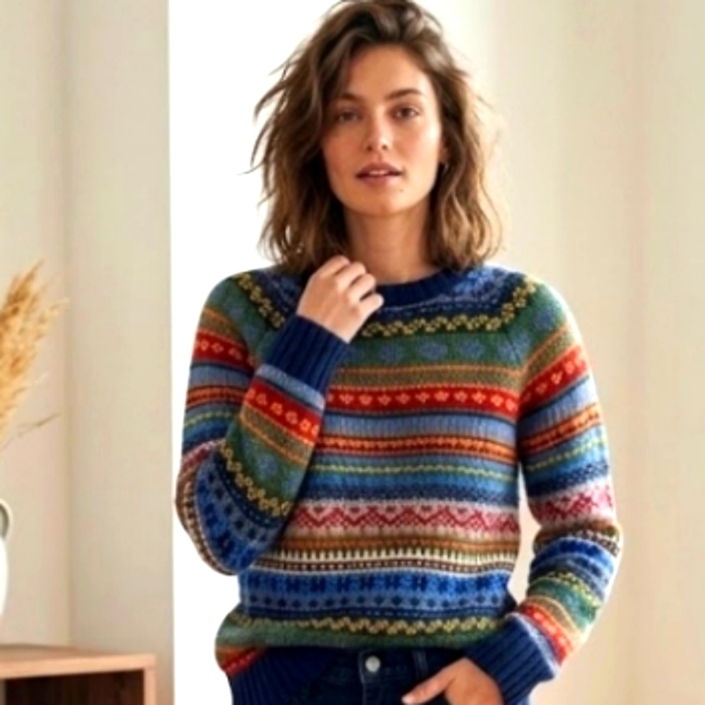Rare❤️Vintage Gap 2003 Holiday Collection 100% Wool Sweater